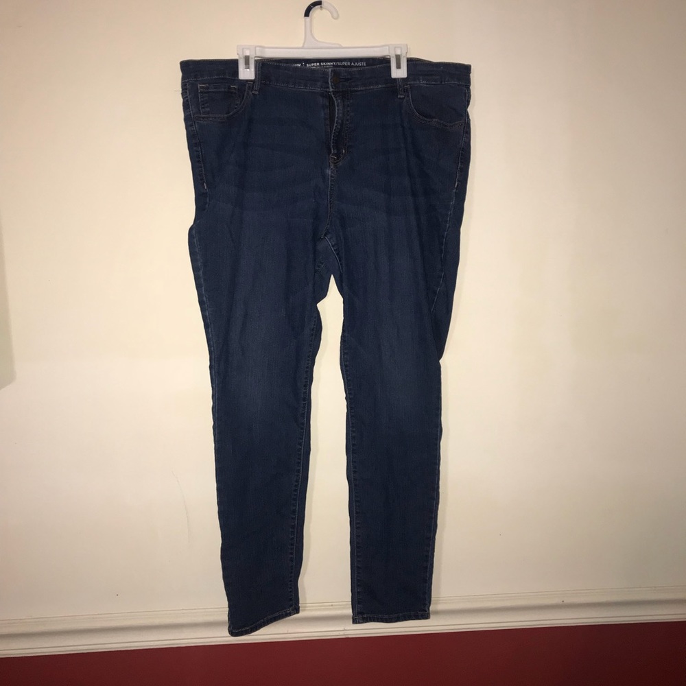 Old Navy super skinny mid rise jeans